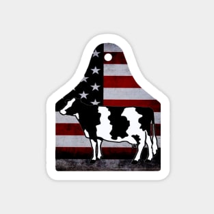 American Flag Ear Tag - Holstein - NOT FOR RESALE WITHOUT PERMISSION Sticker